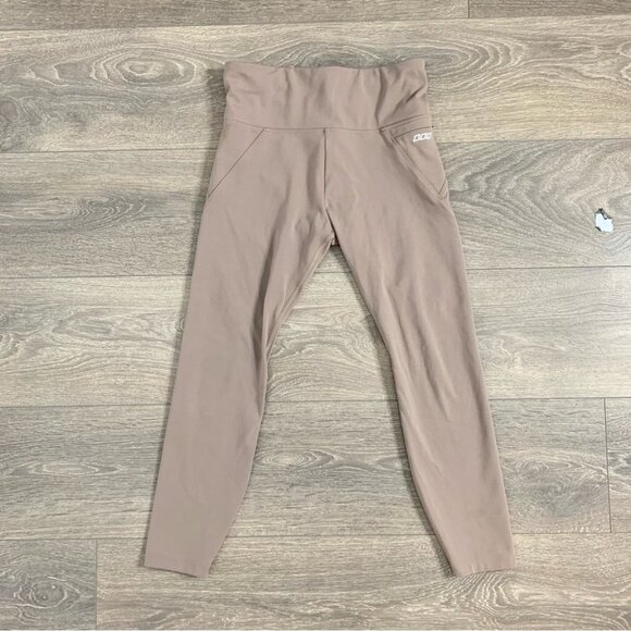 Lorna Jane 7/8 Length Capri Legging High rise Cropped Beige Brown Taupe Small - Picture 4 of 10